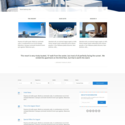 Aegean Resort - Тема WordPress | Бизнес/Отели