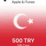 iTunes Gift Card (Турция) 500 TRY