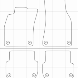 Audi A6 (C6) (04-08) Электронные лекала автоковриков