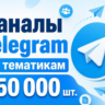 База каналов Telegram по тематикам 350 000 шт 2026 год