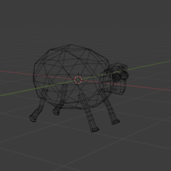 Low Poly овечка