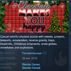 Chocolate makes you happy: New Year STEAM KEY GLOBAL