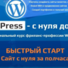 Программирование Курс WordPress – с нуля до Профи!