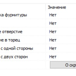 Скрипт Панели с отверстиями для Базис Мебельщик