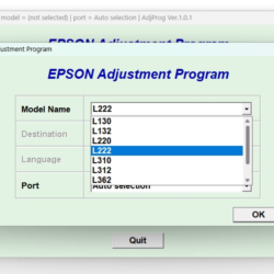 Сброс памперса EPSON AdjProg - L130 L132 L220 L222 L310 L312L362 L365 L366