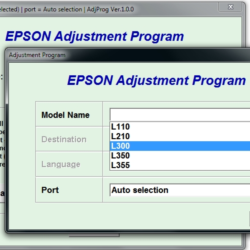 EPSON Adjustment Program Reset-L110 L210 L300 L350 L355