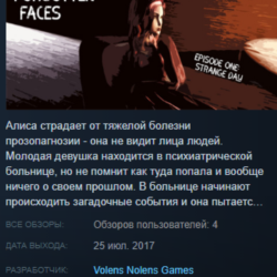 Forgotten Faces, Episode One: Strange Day Steam Global