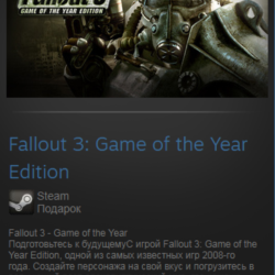Fallout 3 GOTY (Steam Gift Region Free / ROW)