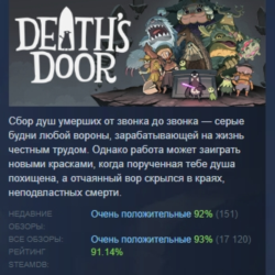 Death's Door АВТОДОСТАВКА STEAM GLOBAL МГНОВЕННО ЛИЦЕНЗИЯ