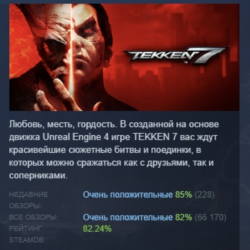 TEKKEN 7 АВТОДОСТАВКА STEAM GLOBAL МГНОВЕННО ЛИЦЕНЗИЯ