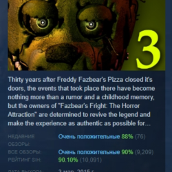 Five Nights at Freddy's 3 АВТОДОСТАВКА STEAM GLOBAL МГНОВЕННО ЛИЦЕНЗИЯ