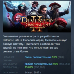 Divinity Original Sin 2 Definitive Edition АВТОДОСТАВКА STEAM GLOBAL МГНОВЕННО ЛИЦЕНЗ