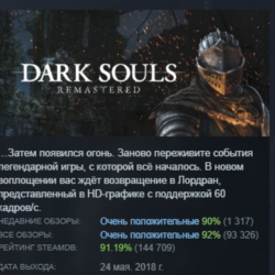 DARK SOULS: REMASTERED АВТОДОСТАВКА STEAM GLOBAL МГНОВЕННО ЛИЦЕНЗИЯ
