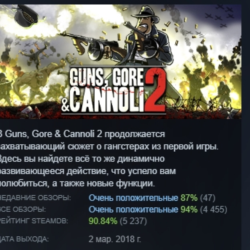 Guns, Gore and Cannoli 2 АВТОДОСТАВКА STEAM GLOBAL МГНОВЕННО ЛИЦЕНЗИЯ