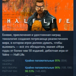 Half-Life АВТОДОСТАВКА STEAM GLOBAL МГНОВЕННО ЛИЦЕНЗИЯ