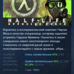 Half-Life: Opposing Force АВТОДОСТАВКА STEAM GLOBAL МГНОВЕННО ЛИЦЕНЗИЯ