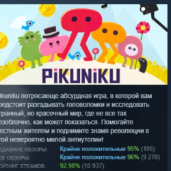 Pikuniku АВТОДОСТАВКА STEAM GLOBAL МГНОВЕННО ЛИЦЕНЗИЯ