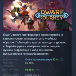 Dwarf Journey АВТОДОСТАВКА STEAM GLOBAL МГНОВЕННО ЛИЦЕНЗИЯ