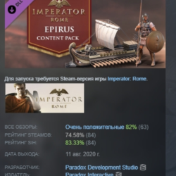 Imperator: Rome - Epirus Content Pack DLC STEAM РОССИЯ