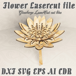 Цветок файлы для лазерной резки DXF SVG CDR EPS AI