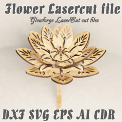 Цветок файлы для лазерной резки DXF SVG CDR EPS AI
