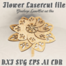 Цветок файлы для лазерной резки DXF SVG CDR EPS AI