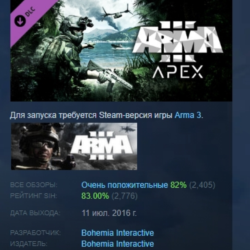 Arma 3 Apex АВТОДОСТАВКА DLC STEAM РОССИЯ