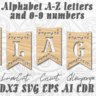 Алфавит Флаги буквы a-z, цифры 0-9 для лазерной резки