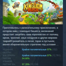 Kingdom Rush - Tower Defense АВТОДОСТАВКА STEAM GLOBAL МГНОВЕННО ЛИЦЕНЗИЯ