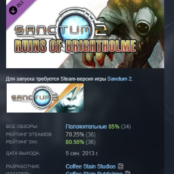 Sanctum 2: Ruins of Brightholme DLC STEAM РОССИЯ