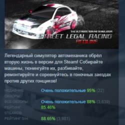 Street Legal Racing: Redline v2.3.1 АВТОДОСТАВКА STEAM GLOBAL МГНОВЕННО ЛИЦЕНЗИЯ