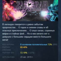 Zanzarah: The Hidden Portal АВТОДОСТАВКА STEAM GLOBAL МГНОВЕННО ЛИЦЕНЗИЯ