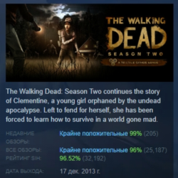 The Walking Dead: Season Two АВТОДОСТАВКА STEAM GLOBAL МГНОВЕННО ЛИЦЕНЗИЯ