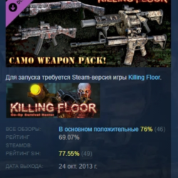 Killing Floor - Camo Weapon Pack DLC АВТОДОСТАВКА STEAM РОССИЯ