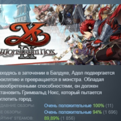 Ys IX: Monstrum Nox АВТОДОСТАВКА STEAM GLOBAL МГНОВЕННО ЛИЦЕНЗИЯ