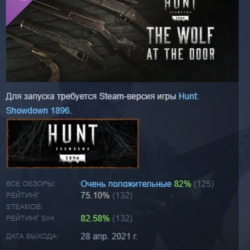 Hunt: Showdown 1896 - The Wolf at the Door АВТОДОСТАВКА STEAM РОССИЯ