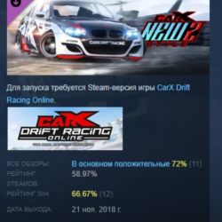 CarX Drift Racing Online - New Style 2 DLC STEAM РОССИЯ