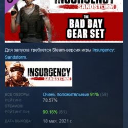 Insurgency: Sandstorm - Bad Day Gear Set DLC STEAM РФ
