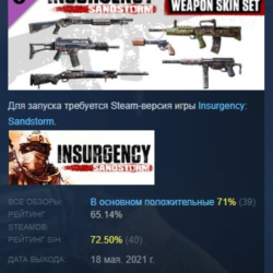 Insurgency: Sandstorm  True Grit Weapon Skin Set DLC AUTODELIVERY STEAM РОССИЯ
