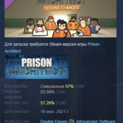 Prison Architect - Second Chances DLC АВТОДОСТАВКА STEAM РОССИЯ
