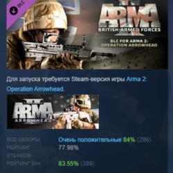 Arma 2: British Armed Forces DLC АВТОДОСТАВКА STEAM РОССИЯ