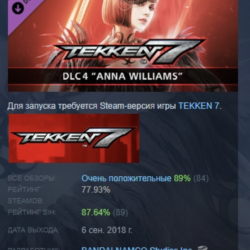 TEKKEN 7 - DLC4: Anna Williams DLC АВТОДОСТАВКА STEAM РОССИЯ
