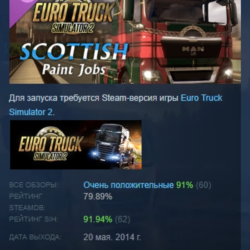 Euro Truck Simulator 2 - Scottish Paint Jobs Pack АВТОДОСТАВКА STEAM GLOBAL МГНОВЕННО