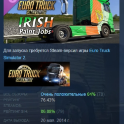 Euro Truck Simulator 2 - Irish Paint Jobs Pack АВТОДОСТАВКА STEAM РОССИЯ