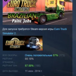Euro Truck Simulator 2 Brazilian Paint Jobs Pack АВТОДОСТАВКА STEAM GLOBAL МГНОВЕННО