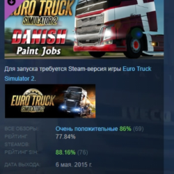 Euro Truck Simulator 2 - Danish Paint Jobs Pack АВТОДОСТАВКА STEAM GLOBAL МГНОВЕННО Л