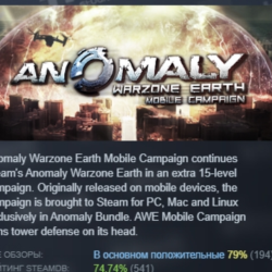 Anomaly Warzone Earth Mobile Campaign АВТОДОСТАВКА STEAM GLOBAL МГНОВЕННО ЛИЦЕНЗИЯ