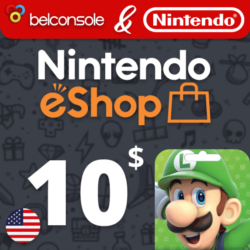 Карта Nintendo 10 Долларов США Официальный ключ