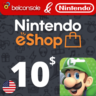 Карта Nintendo 10 Долларов США Официальный ключ