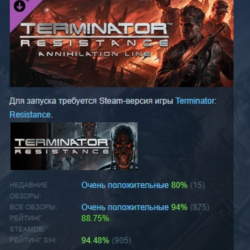 Terminator: Annihilation Line DLC АВТОДОСТАВКА STEAM РОССИЯ